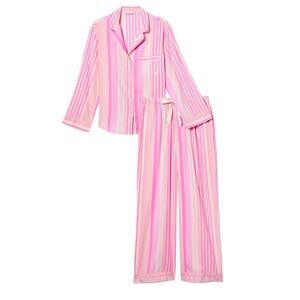 Victoria's Secret Pink Striped Pajama Set